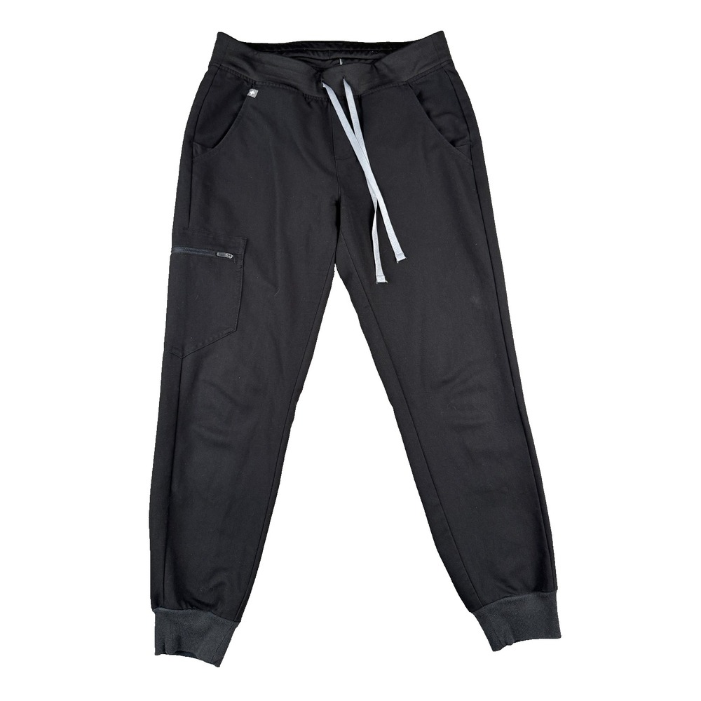 FIGS Women's Jogger Scrub Pants Small Black Technical Collection Cargo